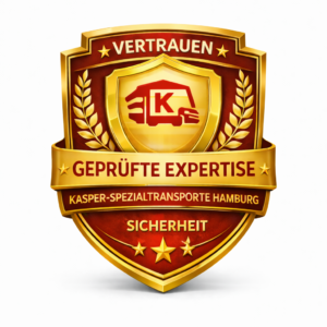 Spezialtransporte Qualitätssiegel von Kasper-Spezialtransporte Hamburg – geprüfte Expertise und Sicherheit im Spezialtransport